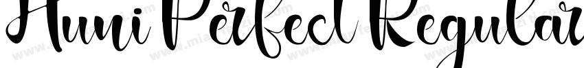 Huni Perfect Regular字体转换